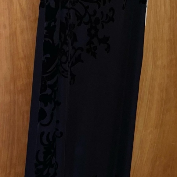 NWT STUNNING RALPH LAUREN SILK WITH VELVET GOWN! HOLIDAY PARTIES!!!! - Picture 3 of 6